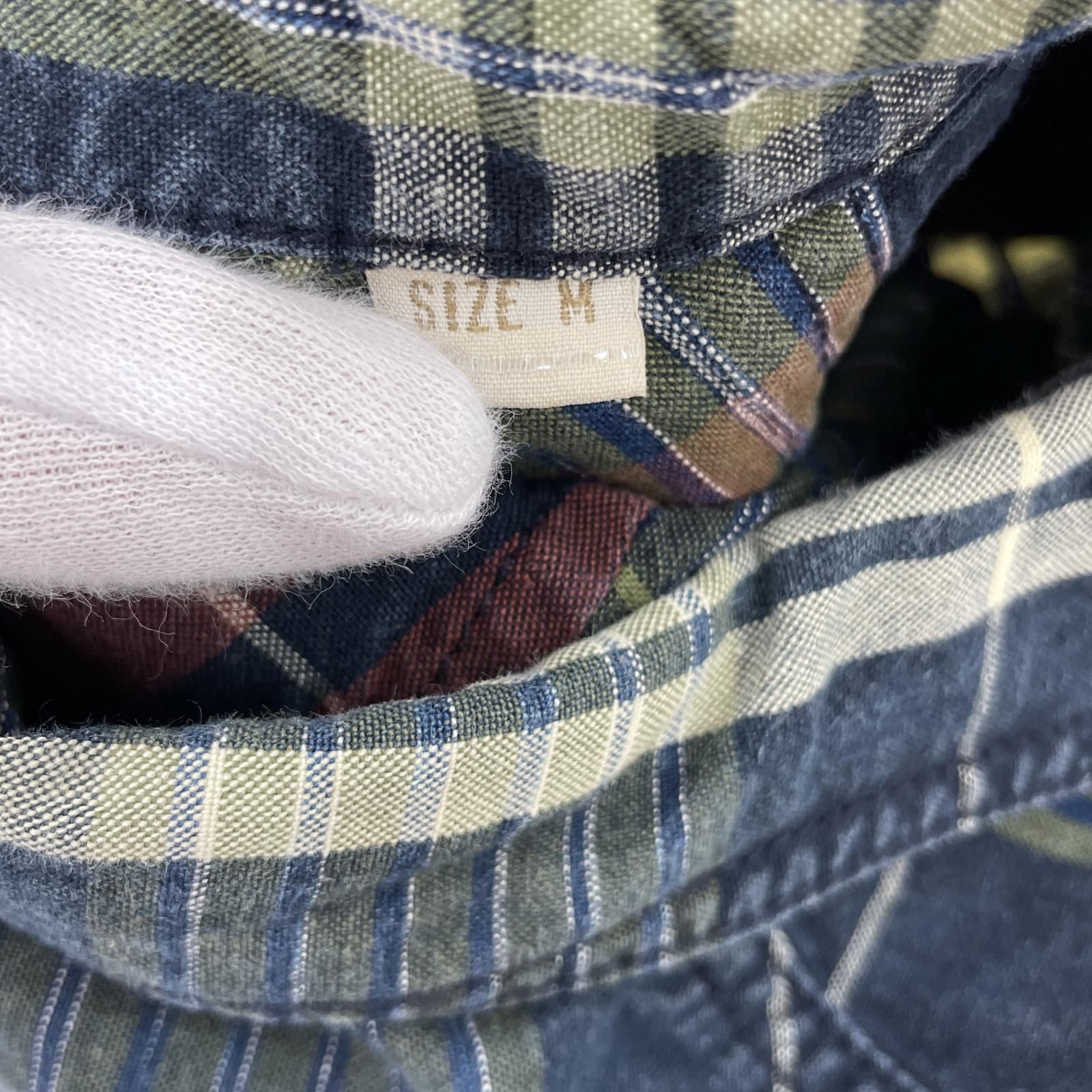 DIESEL ディーゼル チェック長袖シャツ sizeM/ネイビー系 - メルカリ
