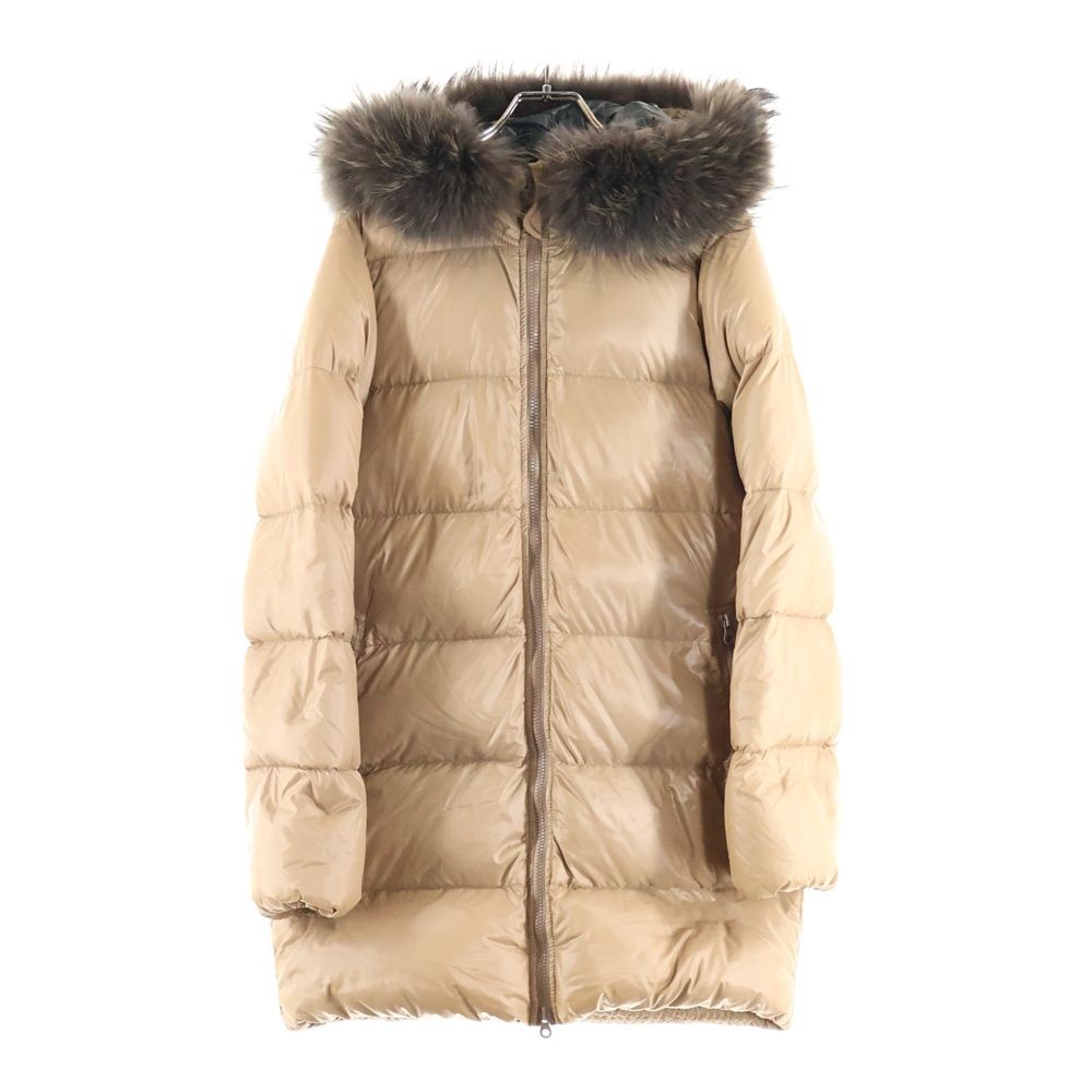 DUVETICA デュベティカ ブルガリア製 フーデッド ダウンコート ベージュ レディース