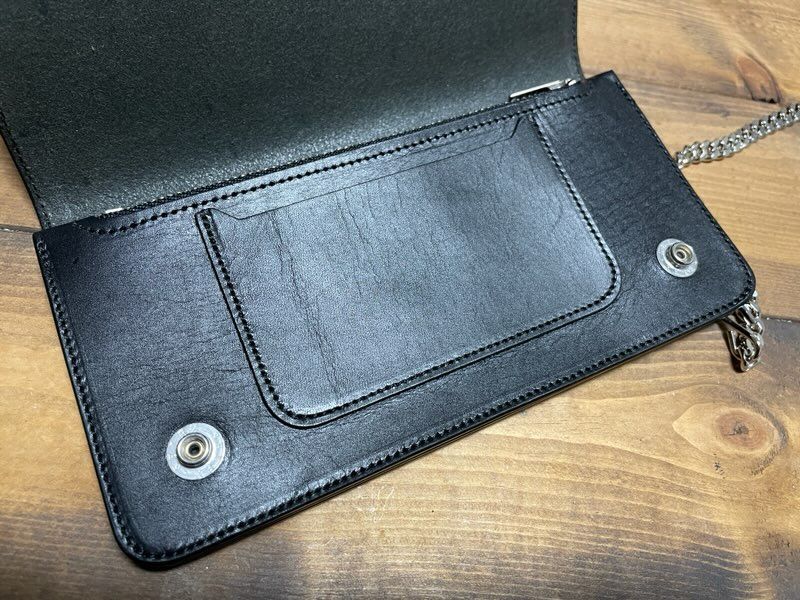 VTM099 トラッカーウォレット ミドル ステアハイド ブラック TALON