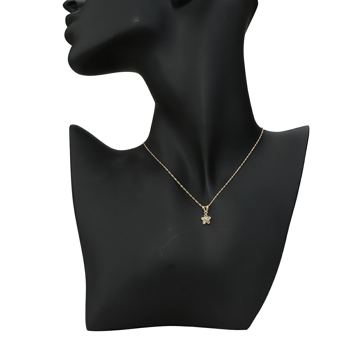 フラワーモチーフ 一皮剥け ペンダントトップ K18 【中古】 