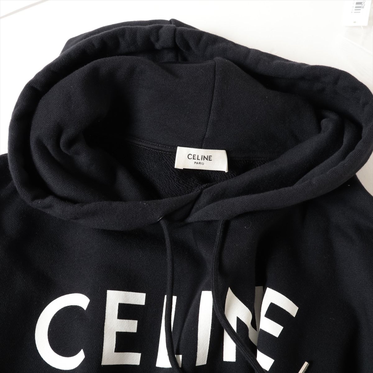美品 現行品 セリーヌ ロゴ ルーズ フーディー コットンフリース