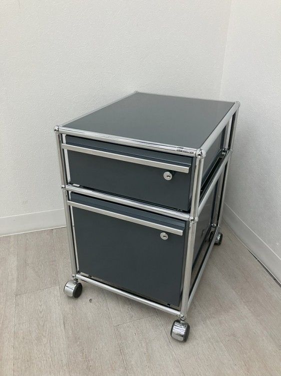 値下げ不可　usmハラー ロールボーイ　ブラック 中古品】USM ハラー ロールボーイシリーズ インワゴン ブラック