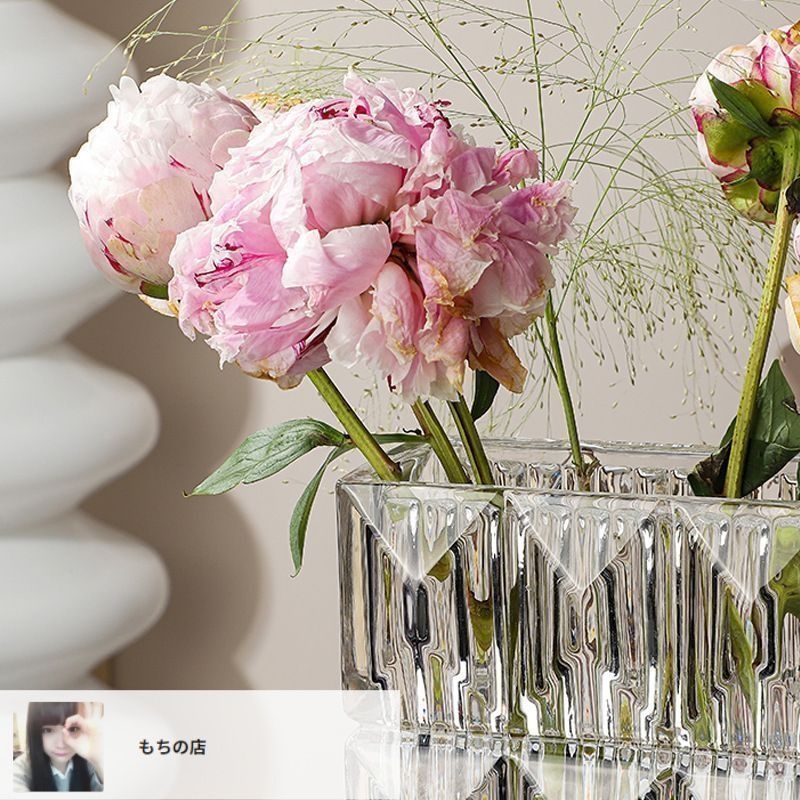 カガミクリスタル　フラワーベース　花瓶　花器
