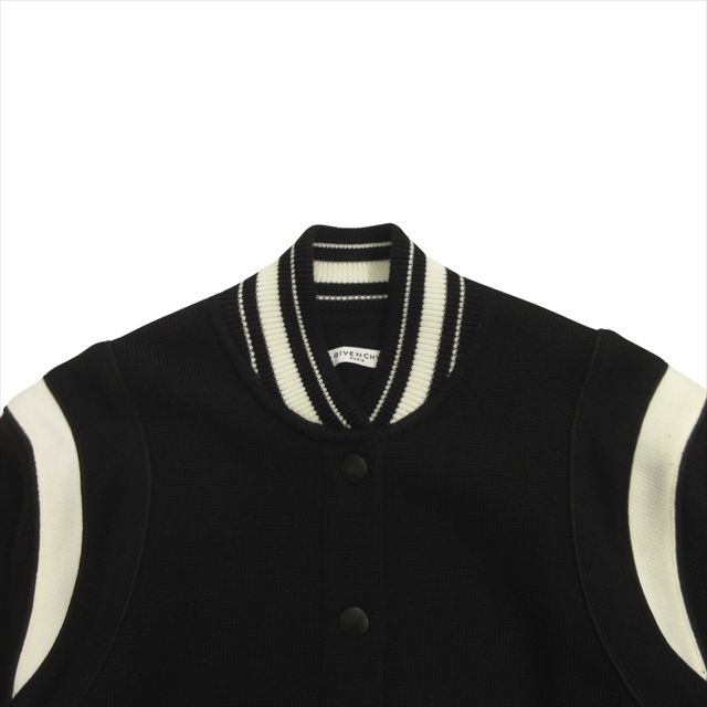 都会的 ジバンシィ ブルゾン スタジャン ムートン袖 バックロゴ GIVENCHY】ジバンシィ『ロゴ ニットスタジャン sizeL』17F 7517