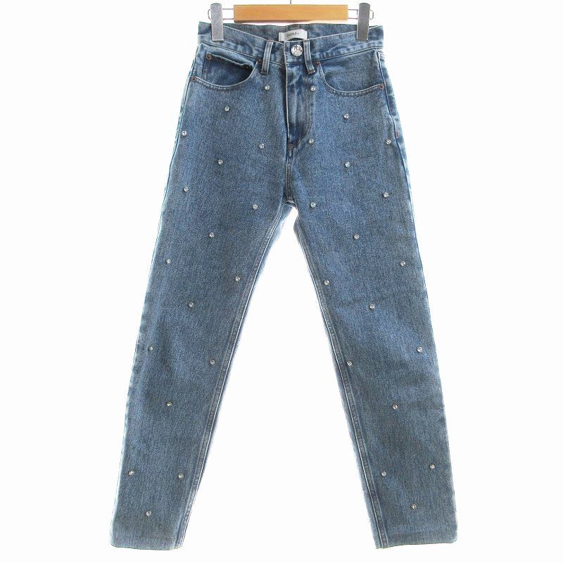 トレフルプラスワン TREFLE＋1 ドットビジューデニム ジーンズ パンツ  