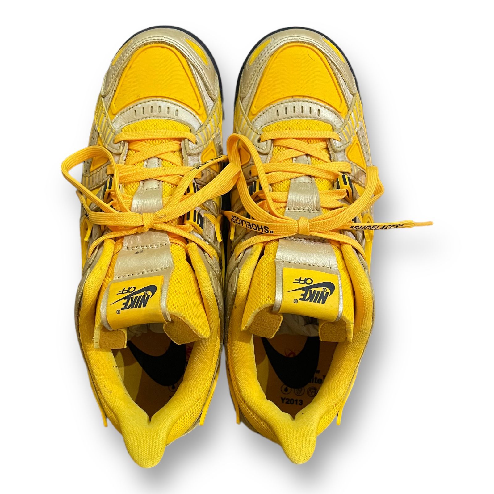 国内正規 OFF-WHITE × NIKE AIR RUBBER DUNK UNIVERSITY GOLD オフ 