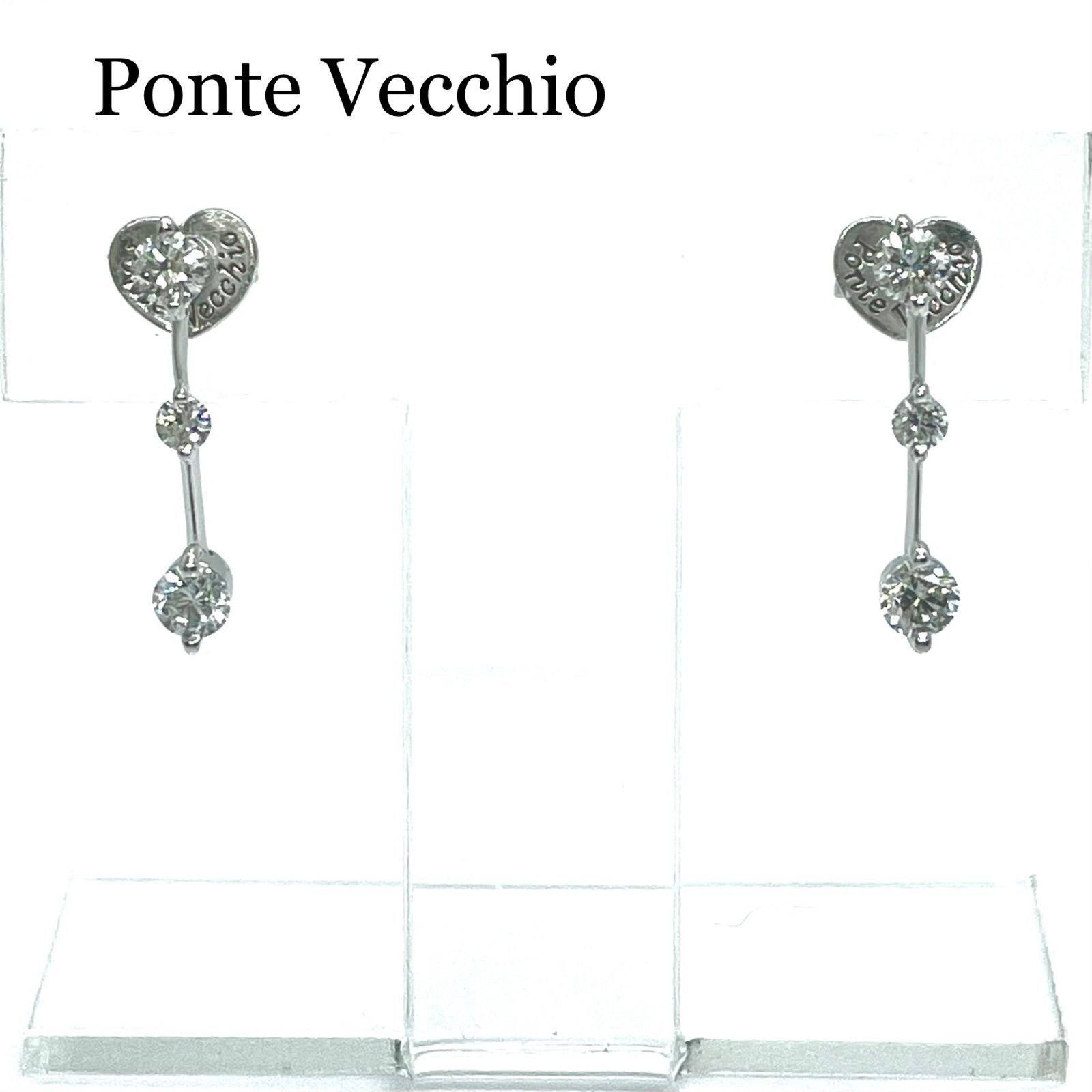Ponte Vecchio / ポンテヴェキオ ダイヤピアス 0.30ct/0.30ct 750WG