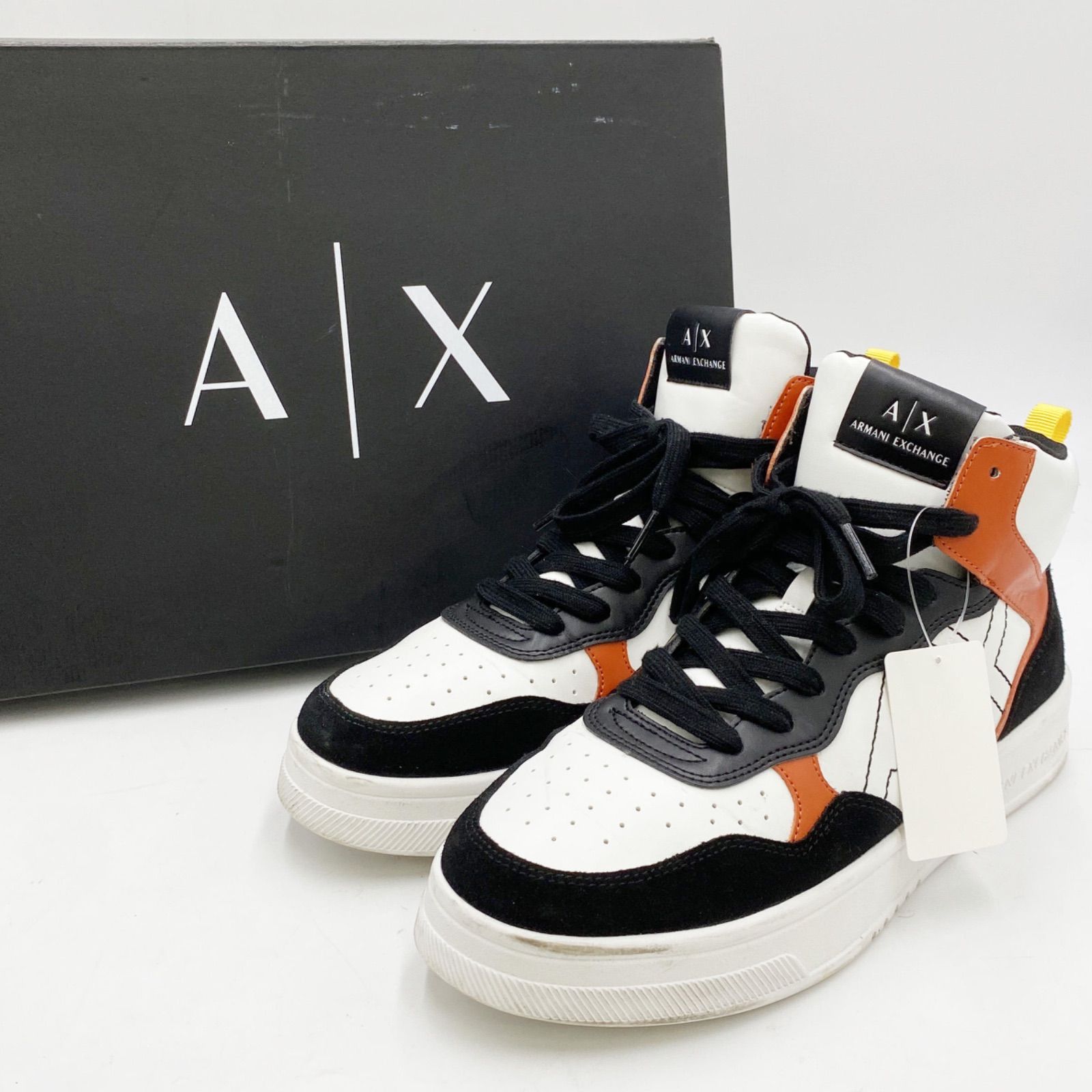 ARMANI EXCHANGE】AXロゴ ハイカットスニーカー XUZ040/XV601