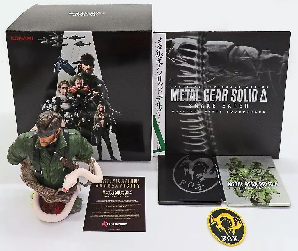 グッズセット 集合 プレミアムパック METAL GEAR SOLID Δ SNAKE EATER KONAMI STYLE
