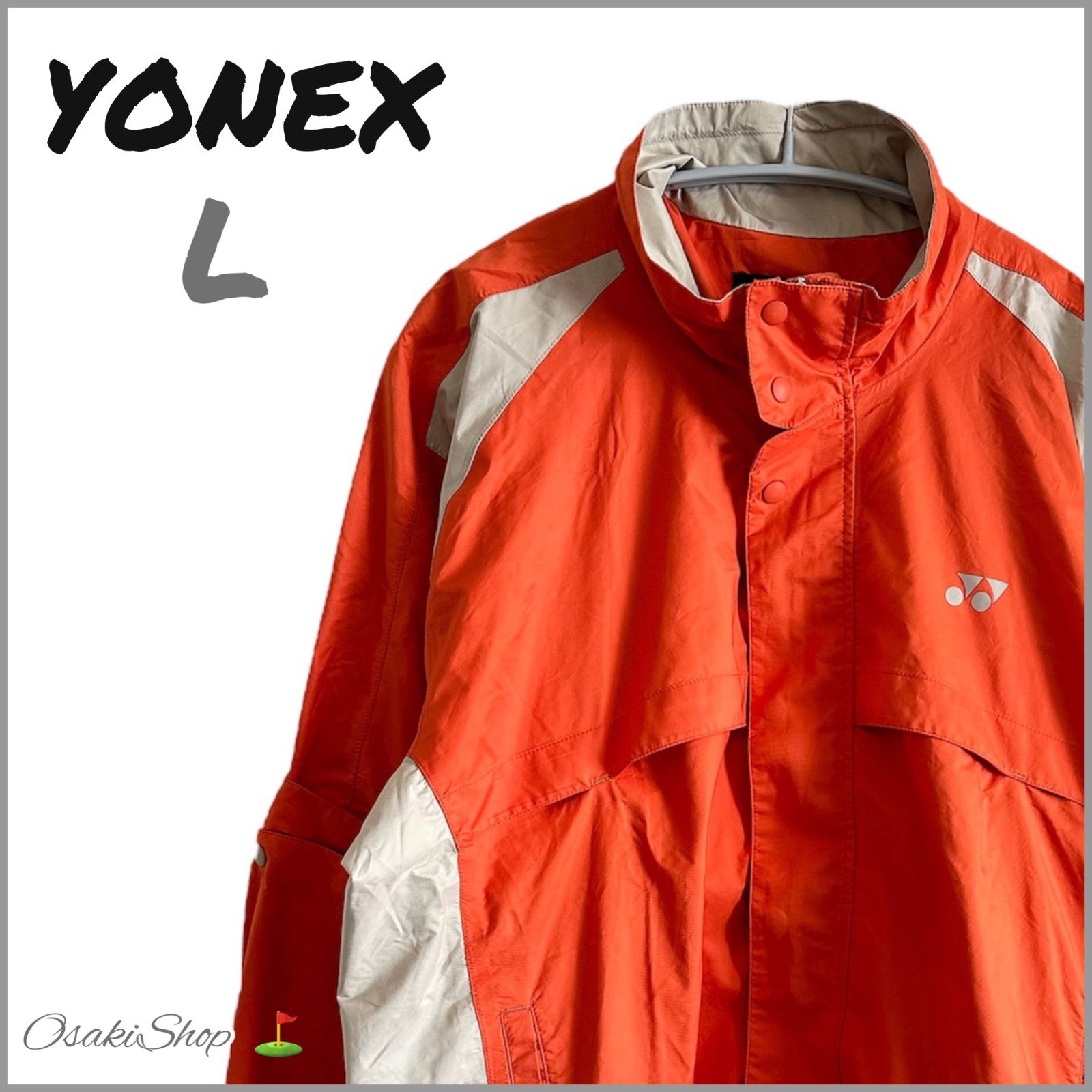 【YONEX】【レインウェア】【ゴルフウェア】スポーツウェア テニスウェア カッパ 長袖 半袖 着脱 雨具 メンズ L