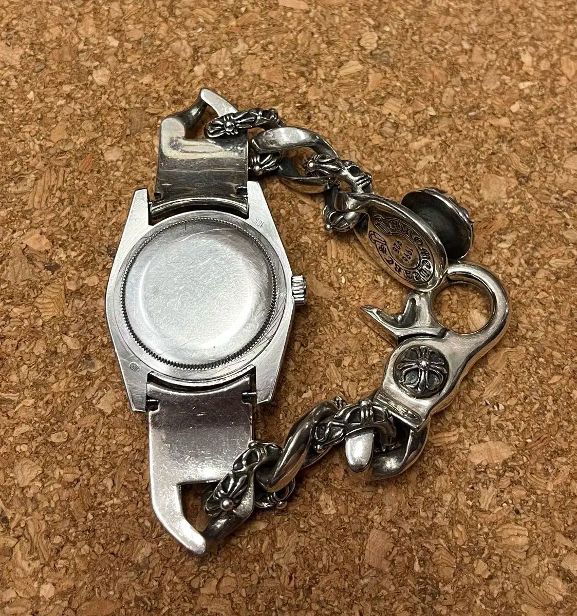 925 シルバー シルバーウォッチストラップ ノルレックスコード