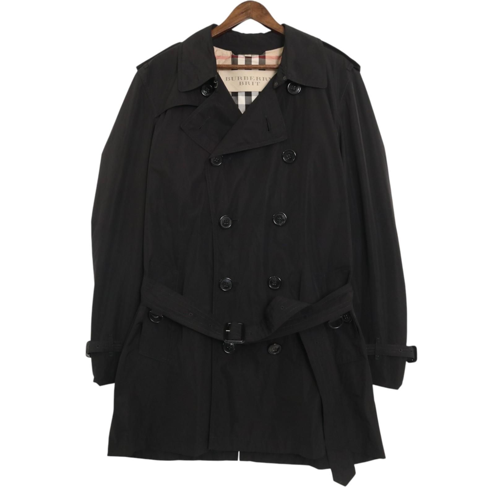 BURBERRY BRIT バーバリー ショート トレンチコート ブラック