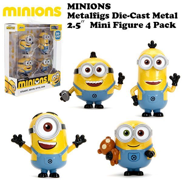 METALFIGS Diecast Figure MINIONS 4-Pack ミニオン フィギュア