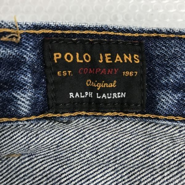 超SALE』POLO JEANS CO./ラルフローレン★ショート/ハーフ/デニムパンツ【W33ｘ30/メンズL程度】ジーンズ/半ズボン/Pants/Trouser◆cBH665 ＃BUZZBERG