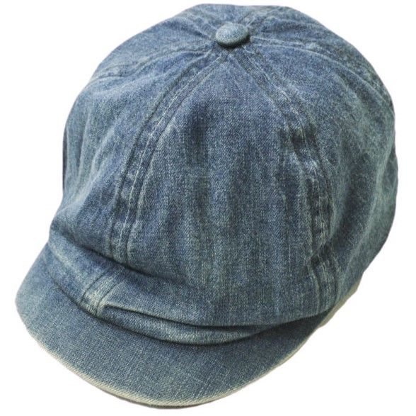 RRL ダブルアールエル DENIM NEWSBOY CAP デニムニュースボーイキャップ 782666633001 M(58cm) インディゴ  Double RL ダメージ加工 キャスケット 帽子 g16720 - メルカリ