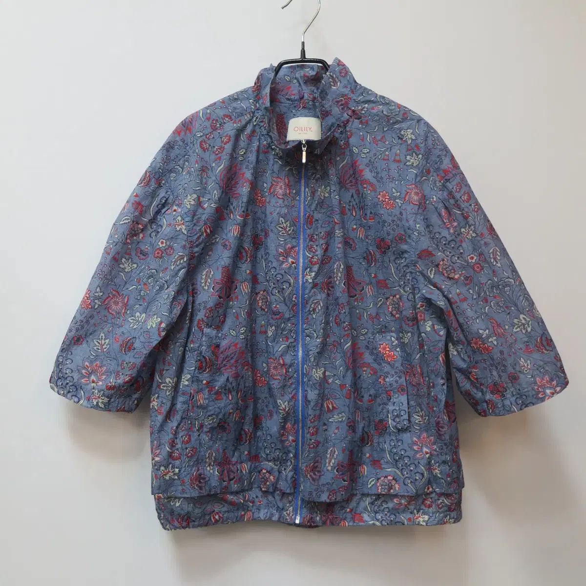 OILILY オイリリー フラワー シャーリング シャカシャカ素材 ブルゾン