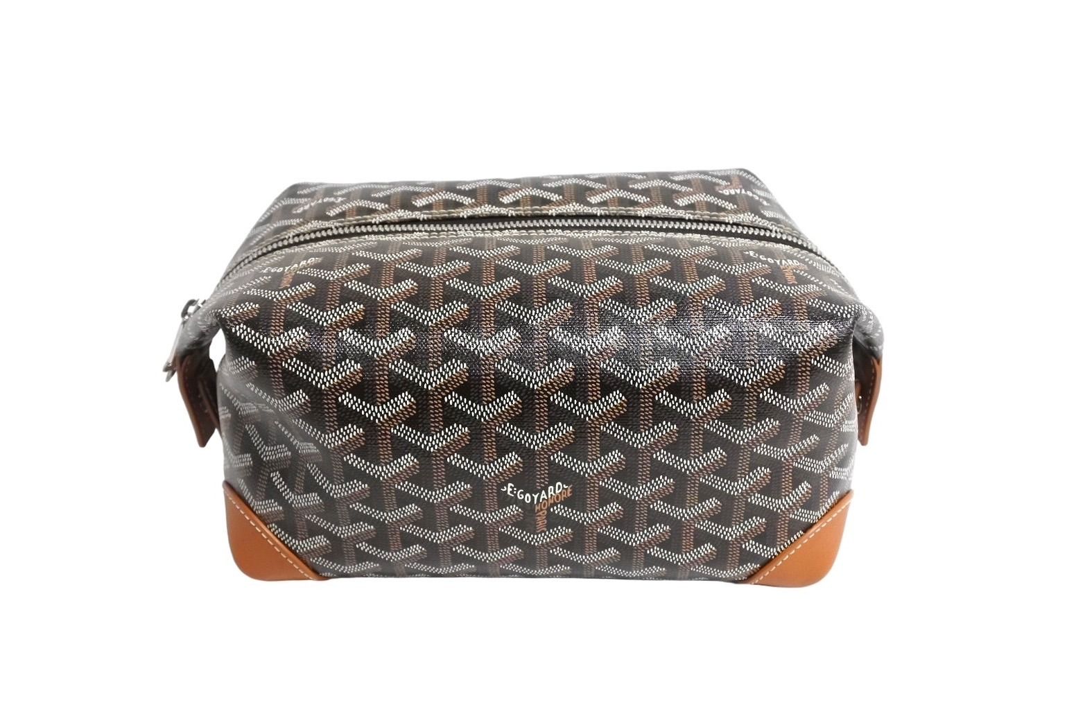 極美品　GOYARD ゴヤール BOEING25 ボーイング25 ポーチ クラッチバッグ セカンドバッグ PVC ブラウン 中古 66117