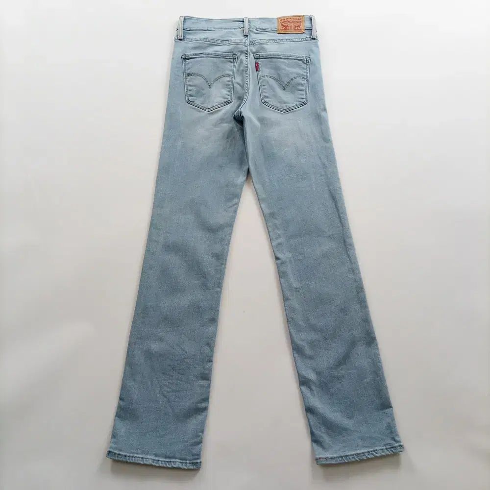 LEVI'S(リーバイス) デニム サイズ 25 スリム ライトブルー スパン糸 レディース デニムパンツ A7240