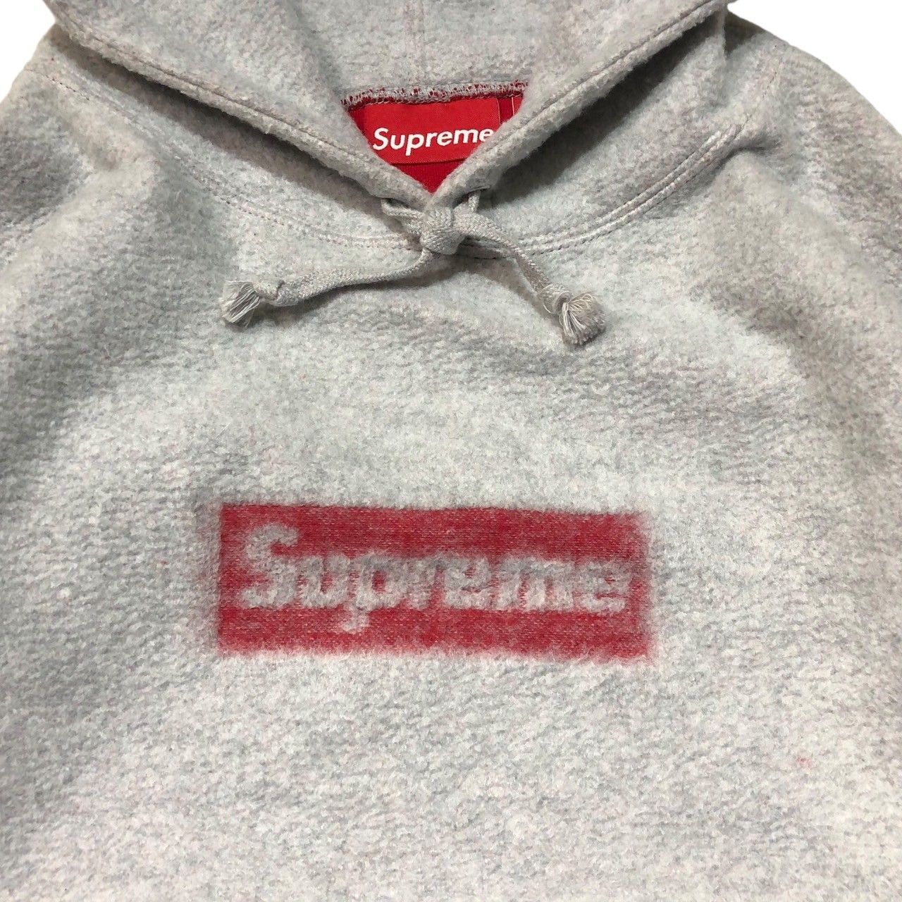 Supreme Inside Out Box Logo Hooded Sweatshirt Heather Grey / L
