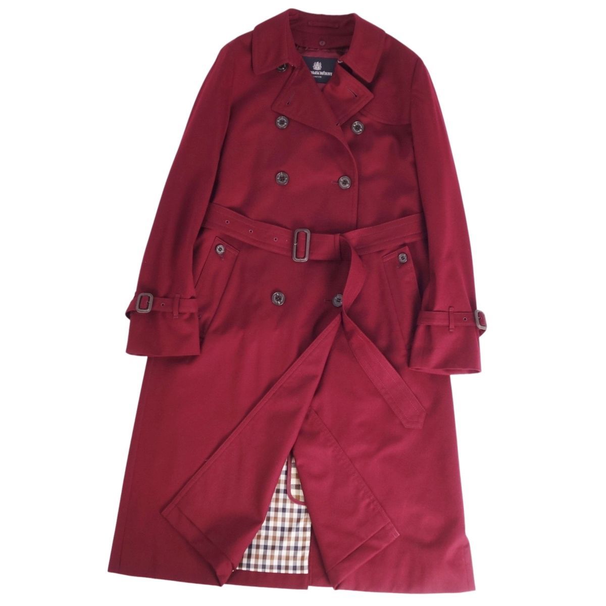 美品 アクアスキュータム Aquascutum LONDON コート トレンチコート 