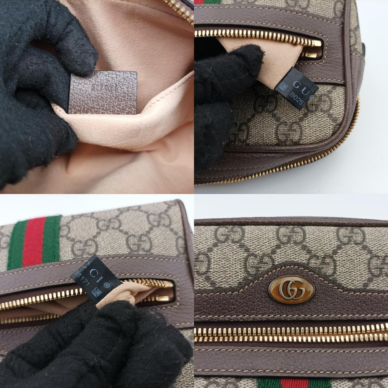 グッチGucciオフィディアブラウンPVCコーティングキャンバス517076B025781171
