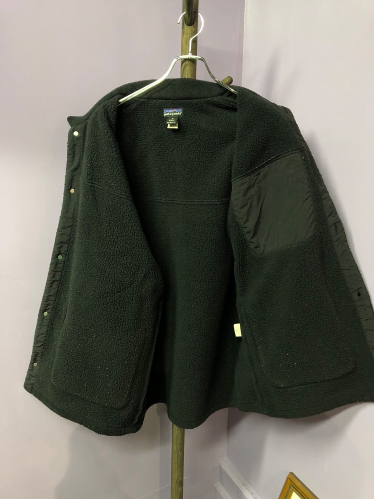 90s PATAGONIA シャーリングコート フリース ジャケット カバーオール 