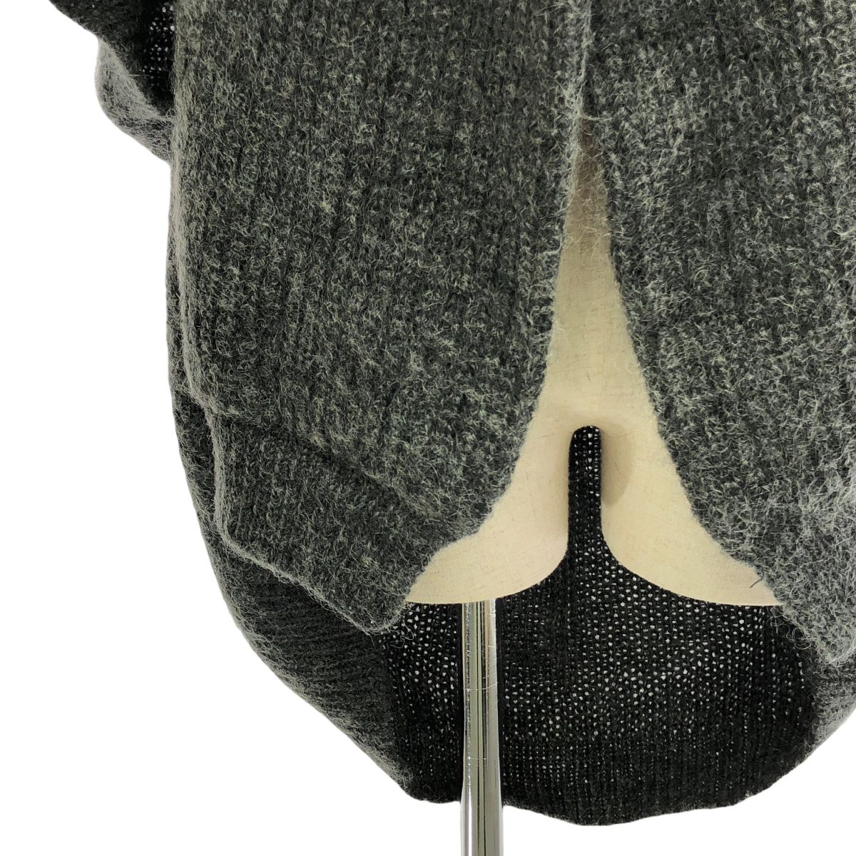 【美品】  JUNYA WATANABE COMME des GARCONS / ジュンヤワタナベ | 2011AW | モヘア混 ニット デザイン カーディガン | S | グレー | レディース 美品】 JUNYA WATANABE COMME des GARCONS / ジュンヤワタナベ