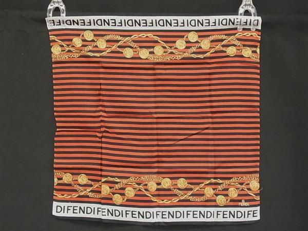 □美品□ FENDI フェンディ ストライプ ハンカチーフ ポケット
