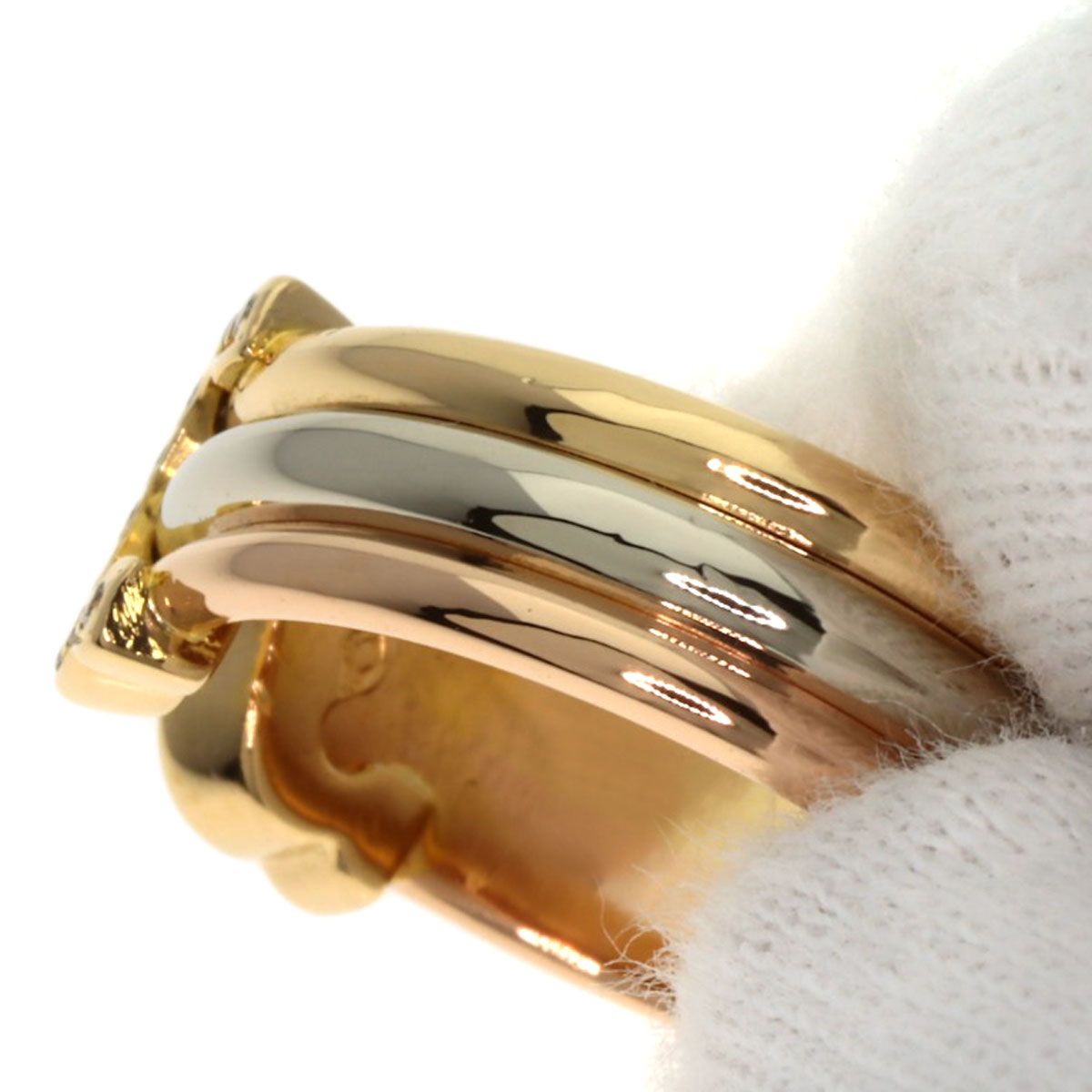 CARTIER カルティエ 2Cリング SM ダイヤモンド 48 リング 指輪 K18YG K18WG K18PG レディース SIROKUMA-CORPORATION_COM