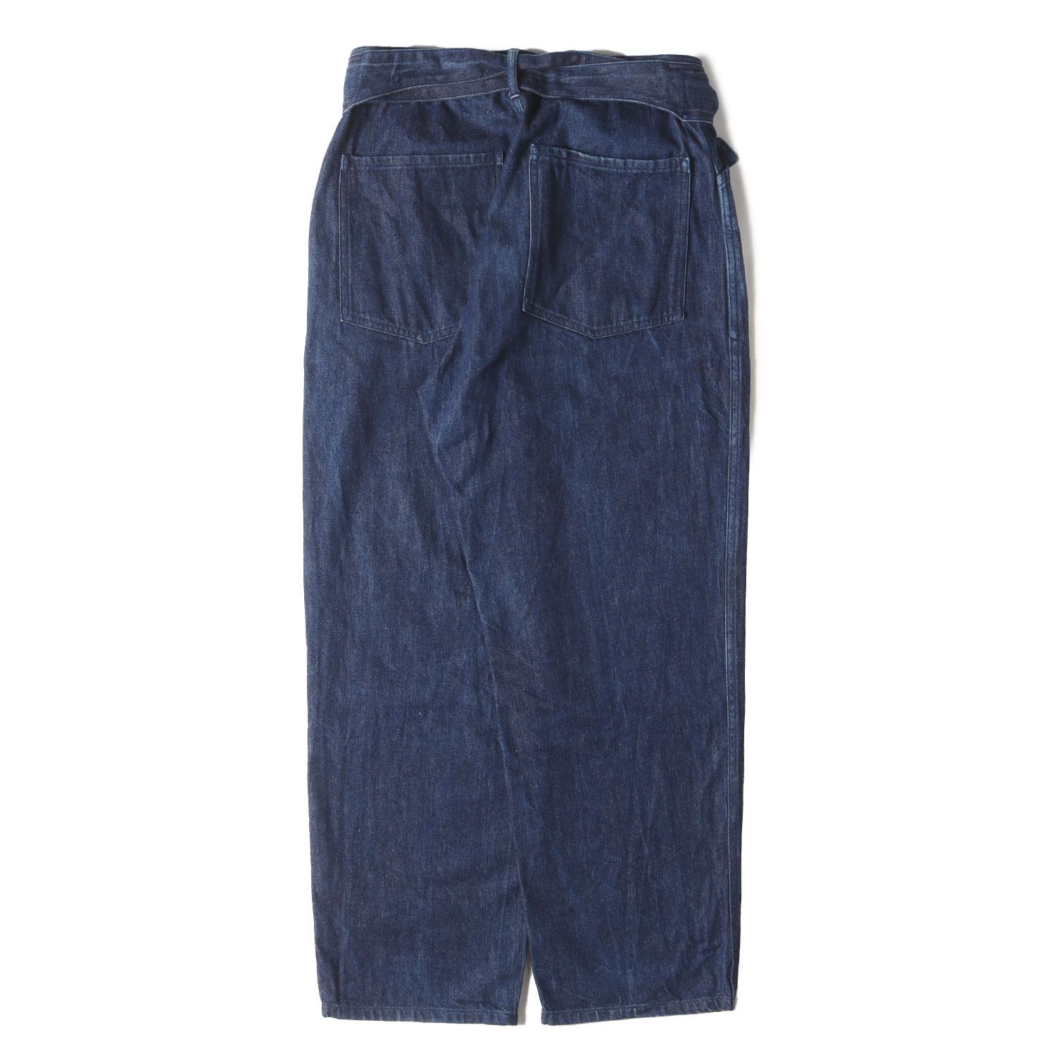 COMOLI デニムパンツ ベルテッド インディゴ コモリ 日本製 美品 