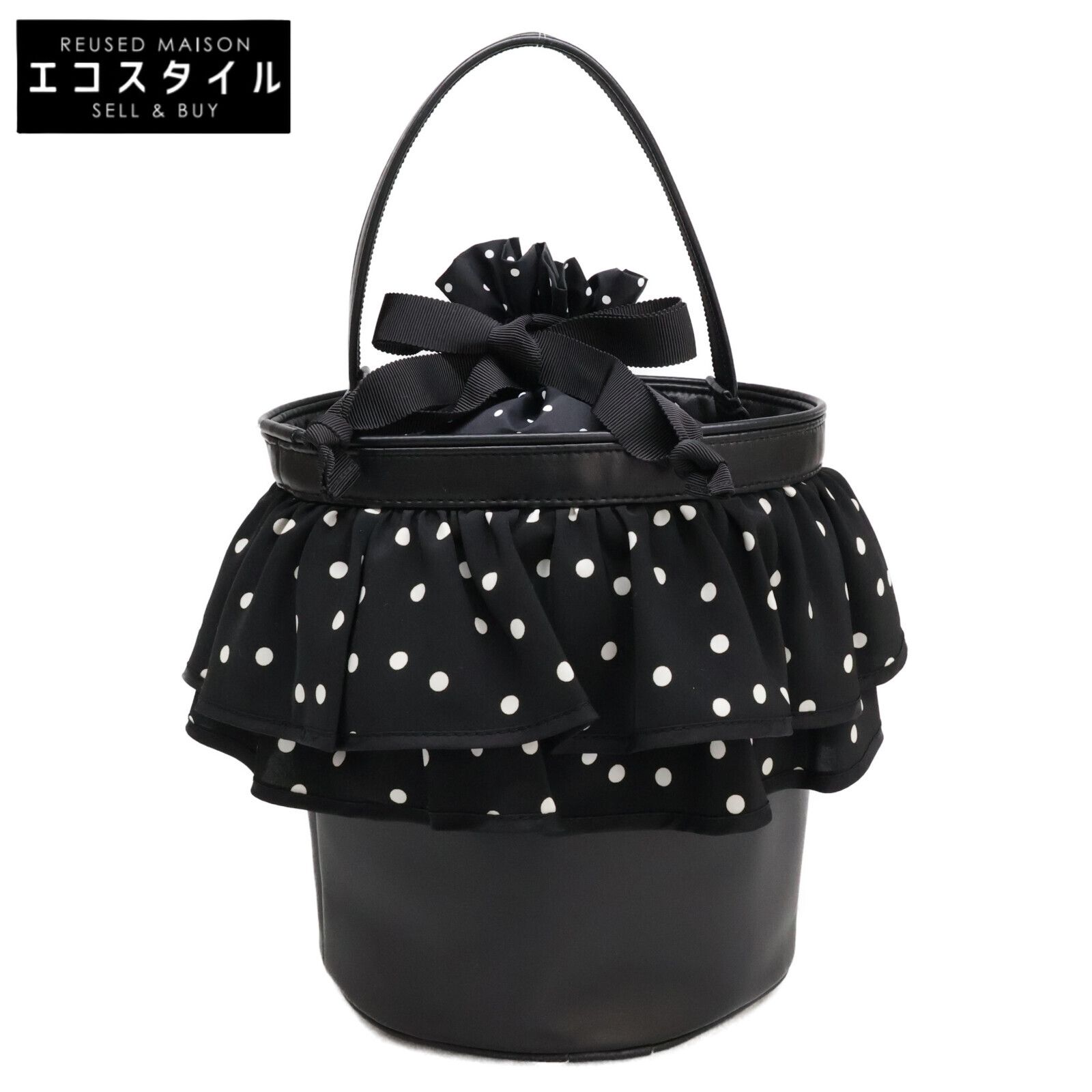 専用！セツコサジテール　ピクニック ピクニック（白フリル×黒ドット） | bag,picnic | setsuko