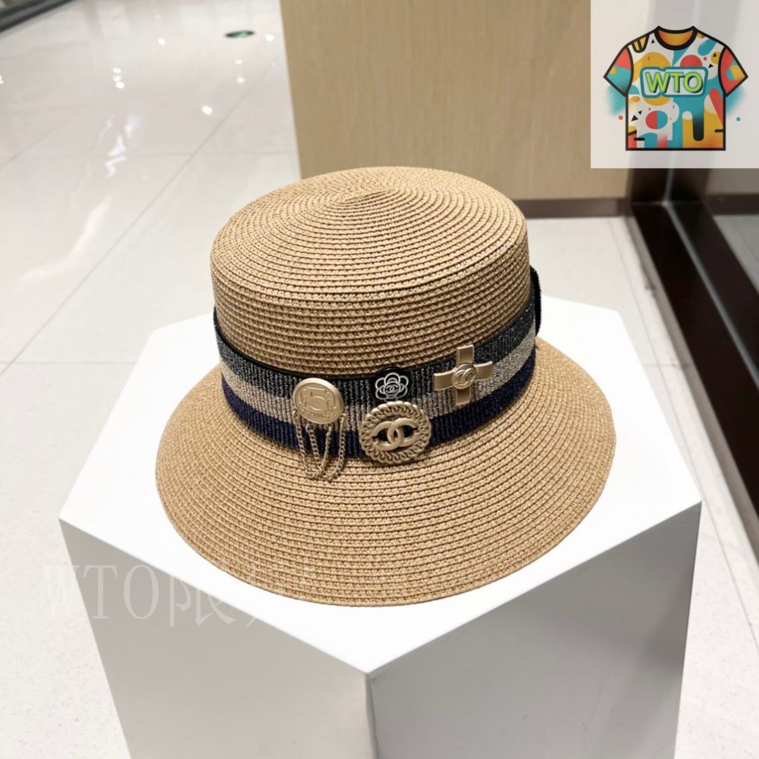 【夏の品格スタイル】CHANEL シャネル リボン ストローハット ストロー ハット CHANEL(シャネル) - 海外通販のBUYMA