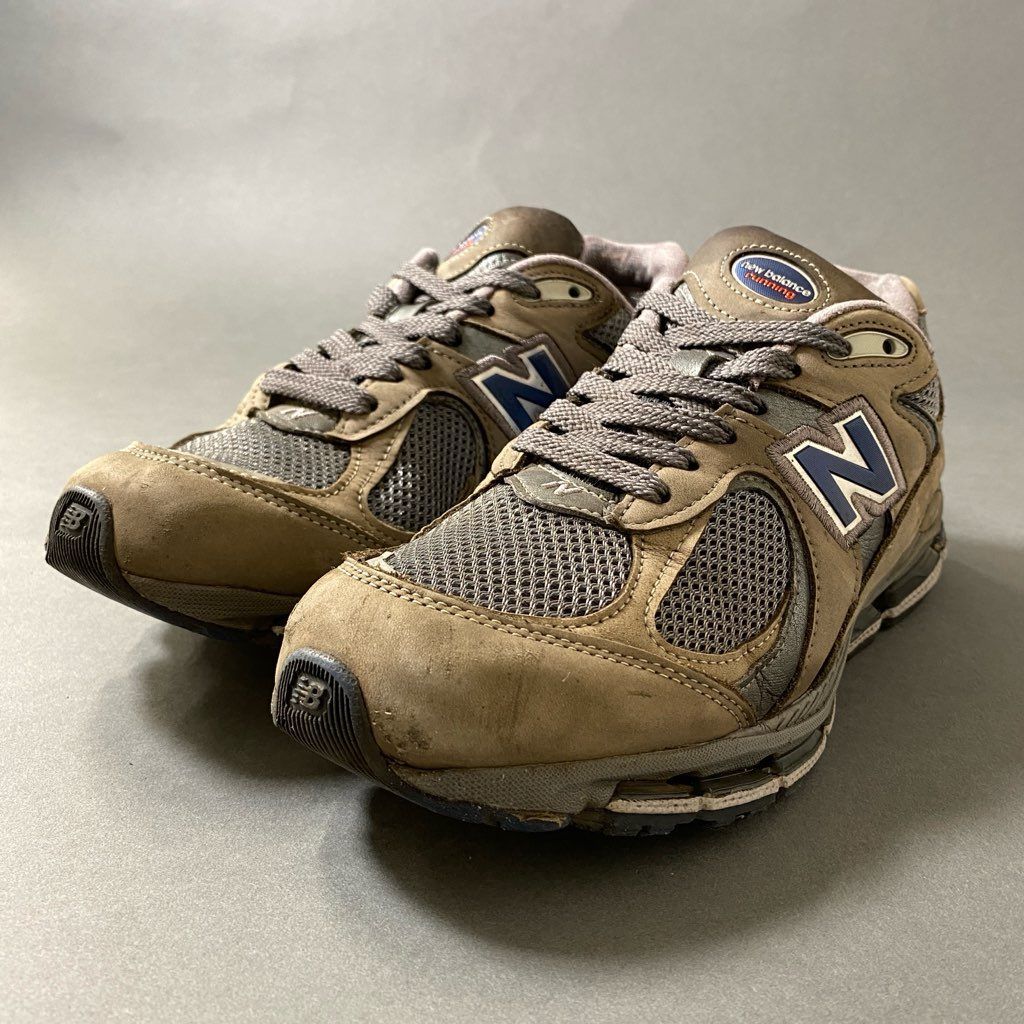 4f29 NEW BALANCE ニューバランス MR2002CU USA製 スニーカー 27cm グレー レザー アメリカ製 MADE IN USA  シューズ - メルカリ