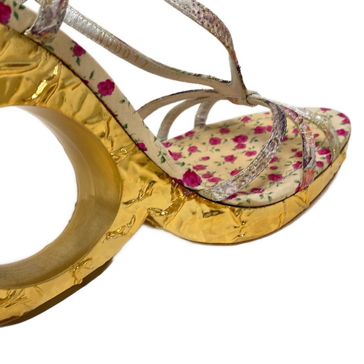 正規通販。 LOUIS VUITTON ルイヴィトン サンダル 36 1 2 レディース - ピンク×マルチ ラメ