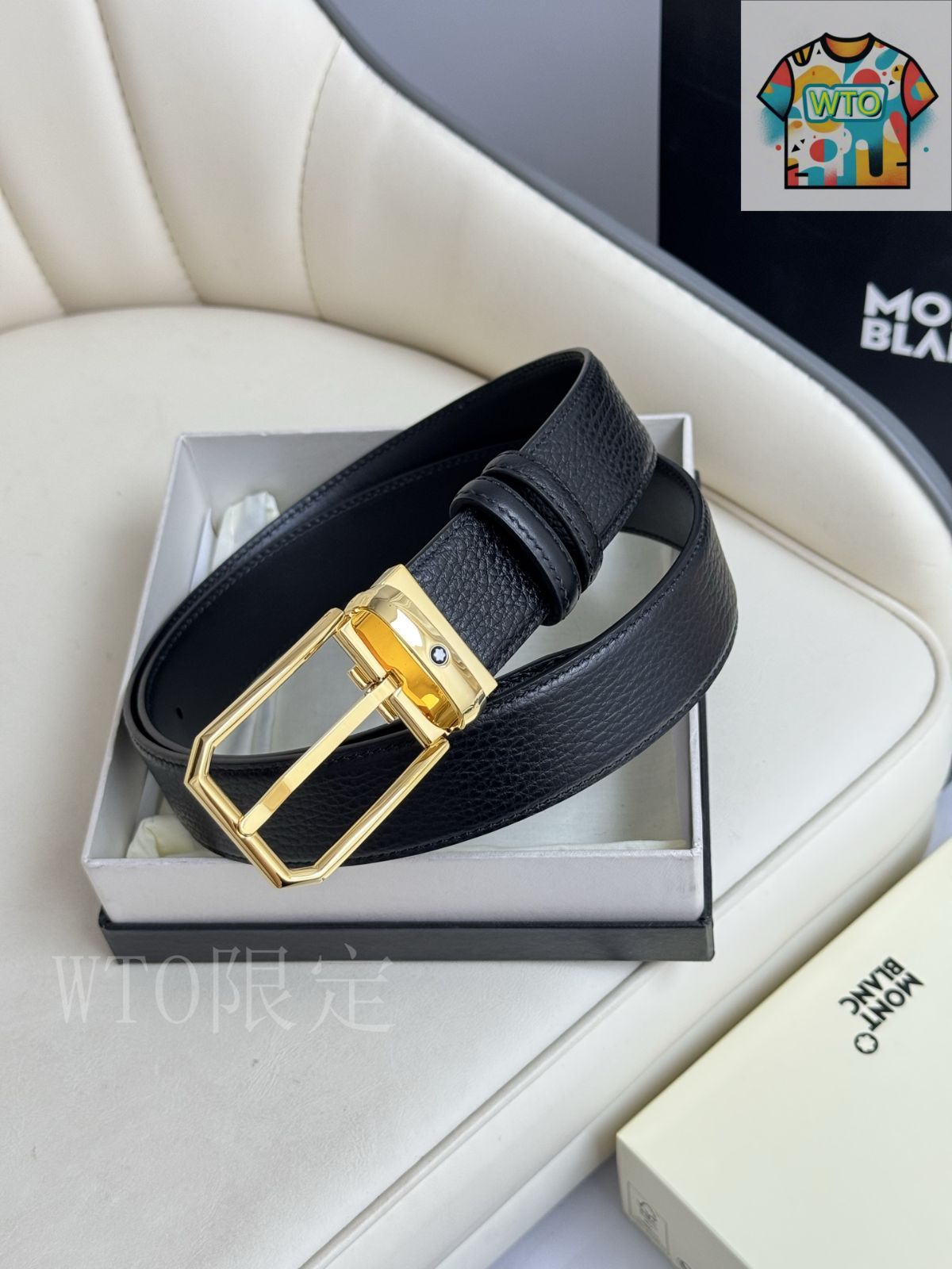 今日WTO】Montblanc モンブラン レザーベルト-1-YK83 - メルカリ