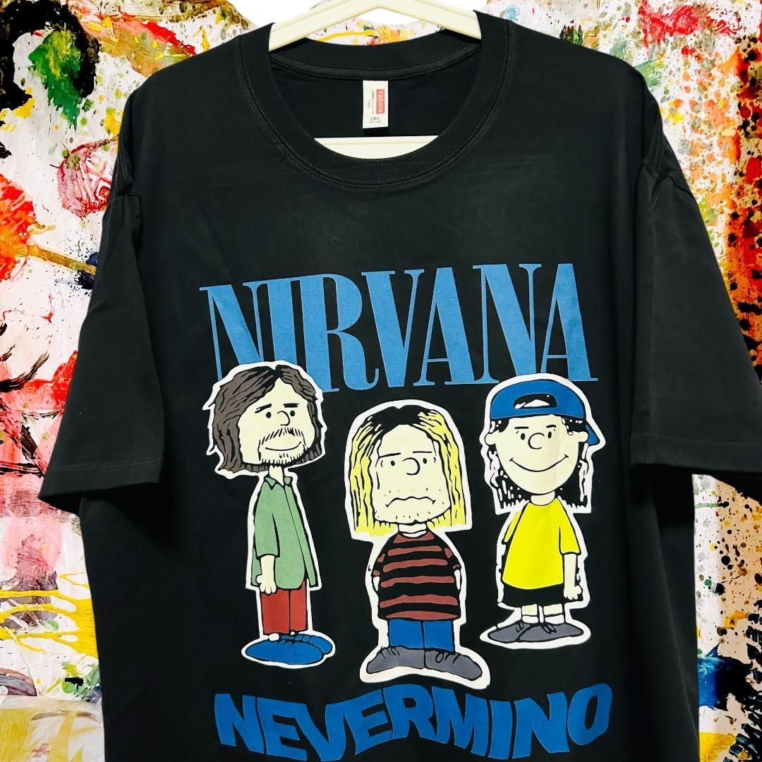 nirvana スヌーピー リプリント Tシャツ 半袖 メンズ 新品 個性
