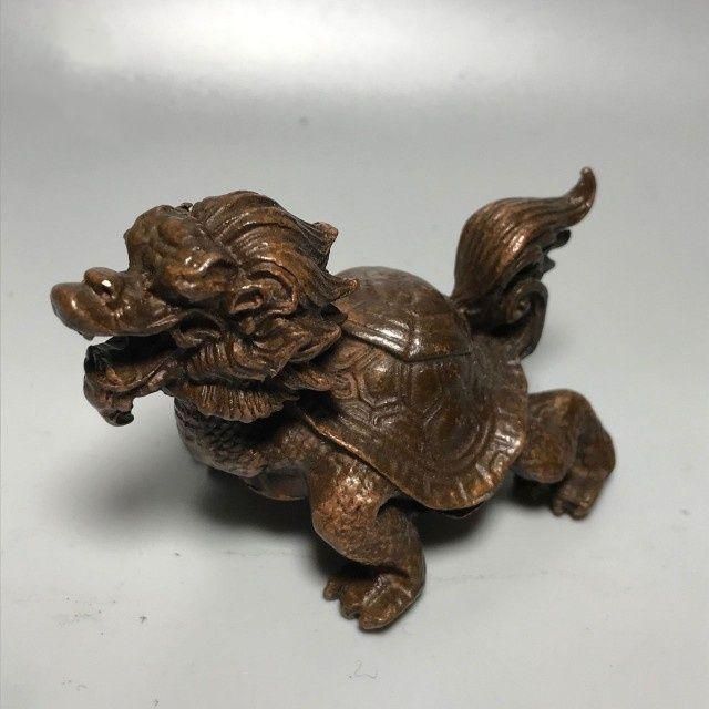 銅 細工 茶道具 被れる 金竜亀薫香炉 金銭亀檀香炉 香道具装飾