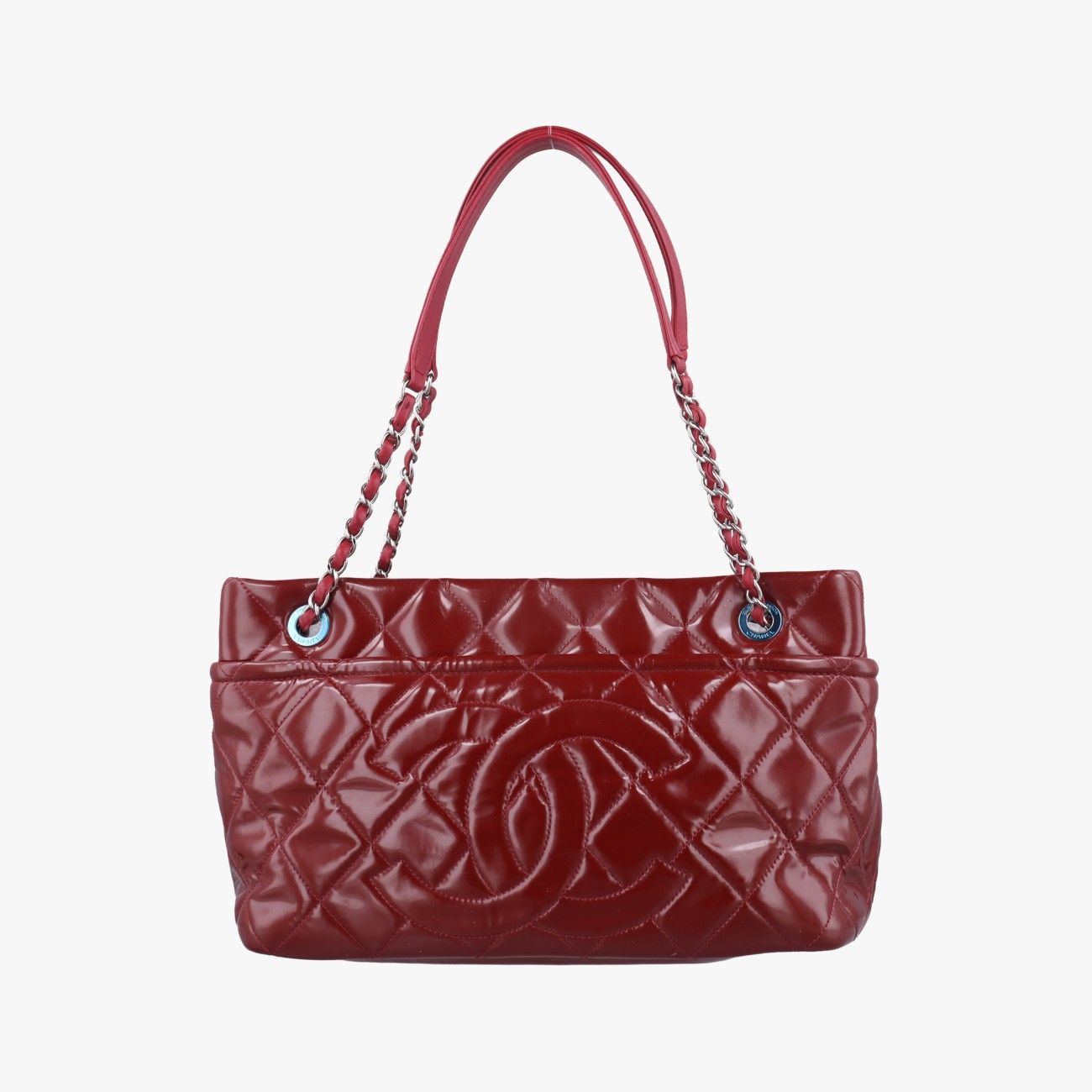 シャネルChanelタイムレス ココマーク ショッピングレッドパテントA6729017108113
