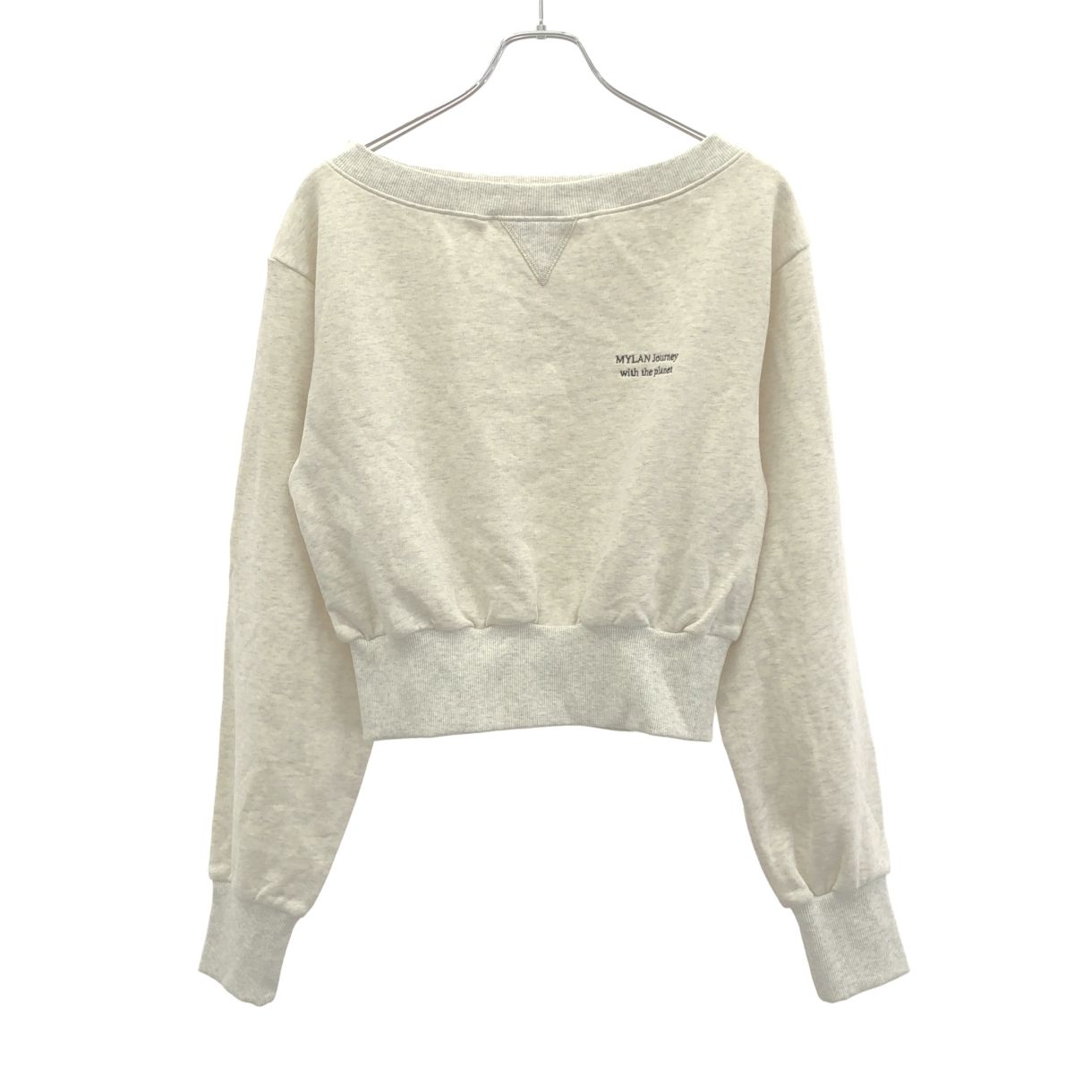MYLAN マイラン 25SS Off-Shoulder Sweatshirt スウェットトレーナー MY25SS-TP001 グレー F