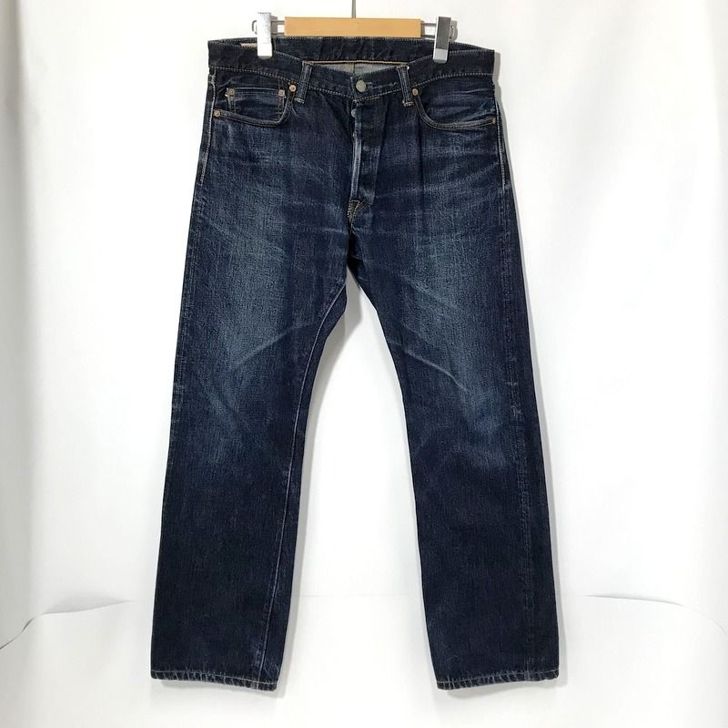 MOMOTAROJEANS デニムパンツ 0201 桃太郎 ヴィンテージスリムストレート  34インチ インディゴ モモタロウジーンズ ボトムス A11701