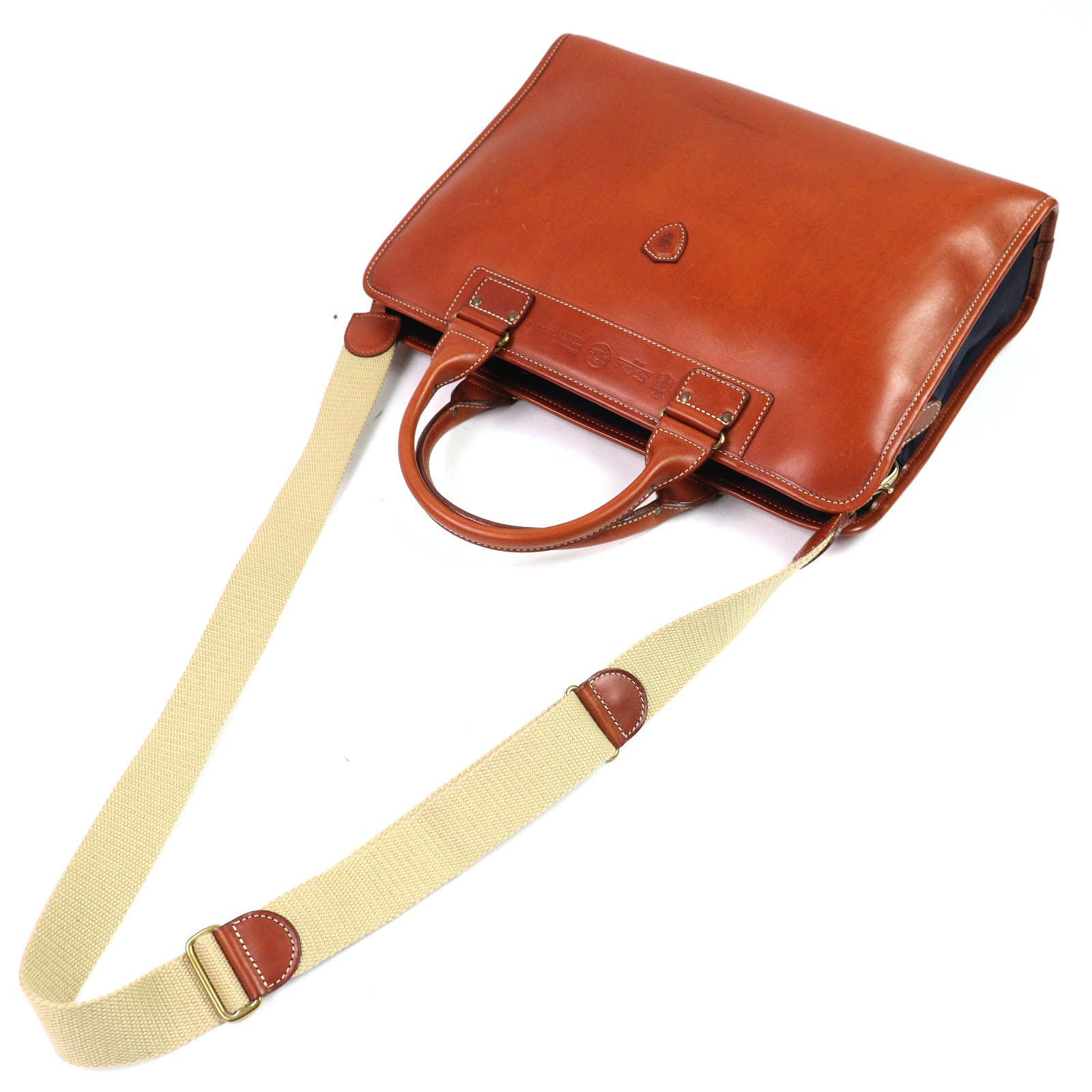 美品△Felisi フェリージ 1756/1 ロゴ 2WAY レザー ショルダー