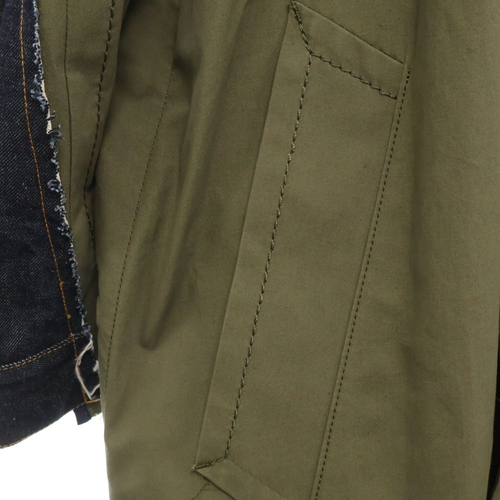 【美品】20AW sacai デニムドッキングコート sacaiデニムドッキングモッズコート - メルカリ