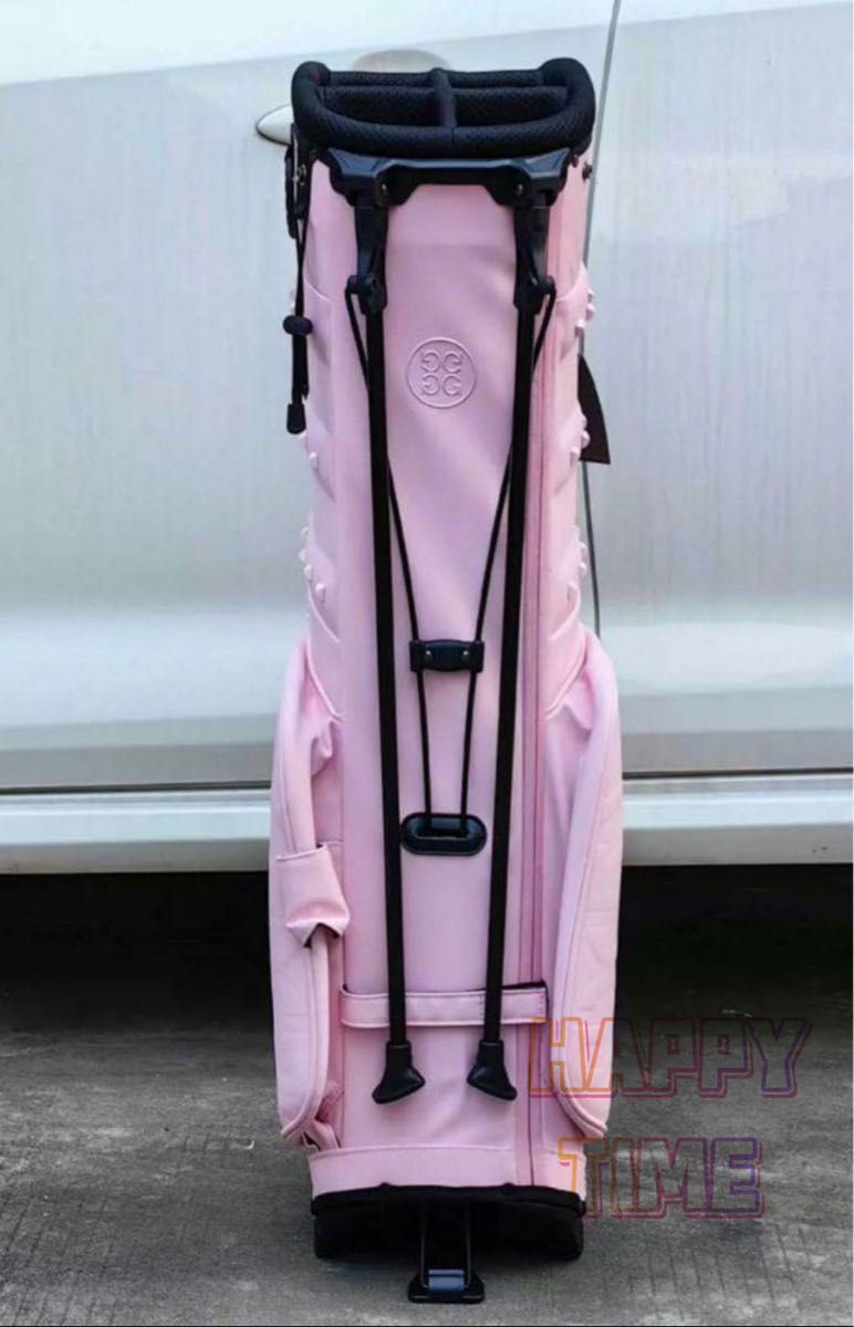 G/FORE ジーフォア キャディバッグ ゴルフスタンドバッグ ピンク・黒 2