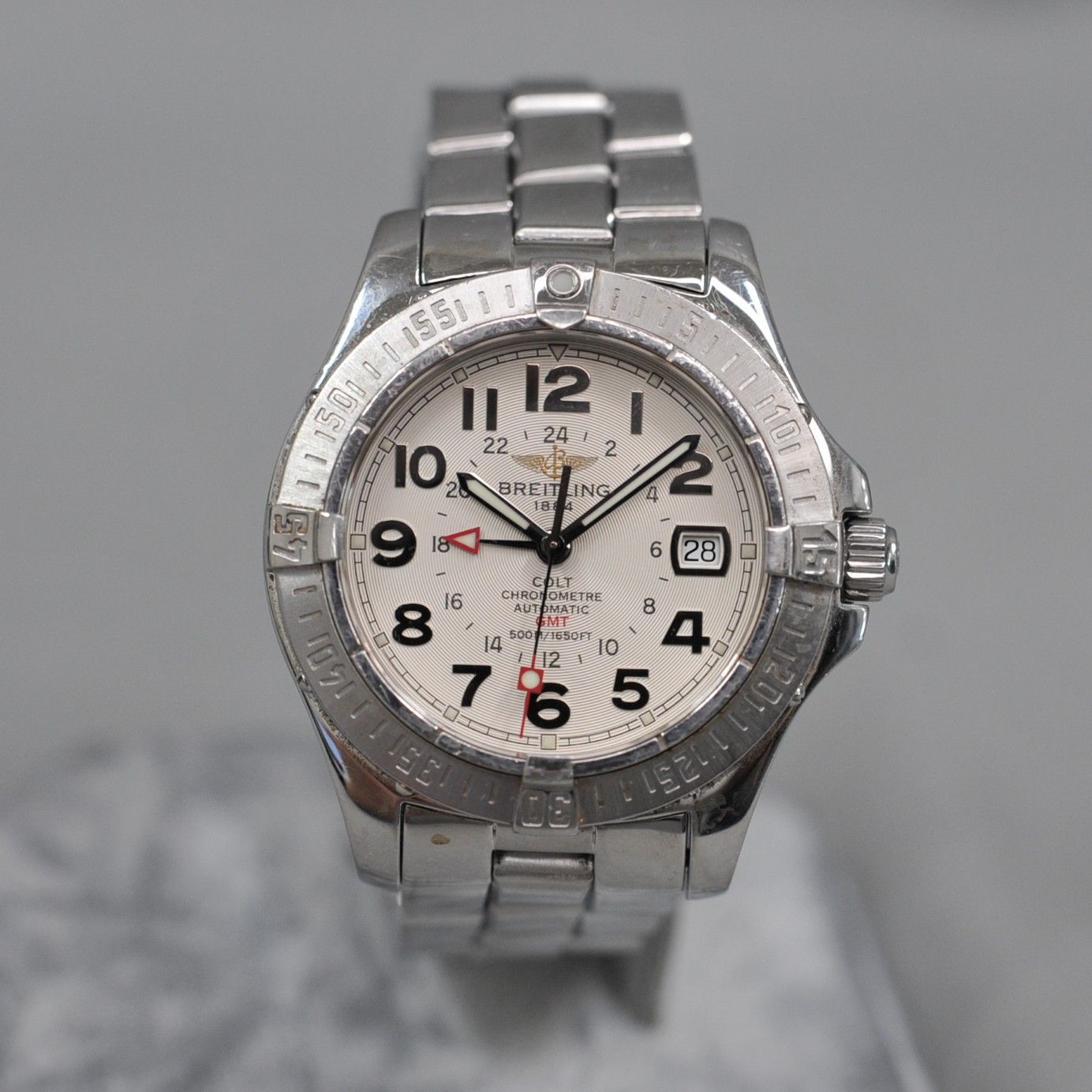 ブライトリング コルトGMT シルバー オートマチック A32350