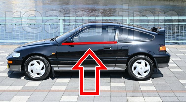 新品 純正 EF CR-X CRX フロント ドアモール フロントドア モール