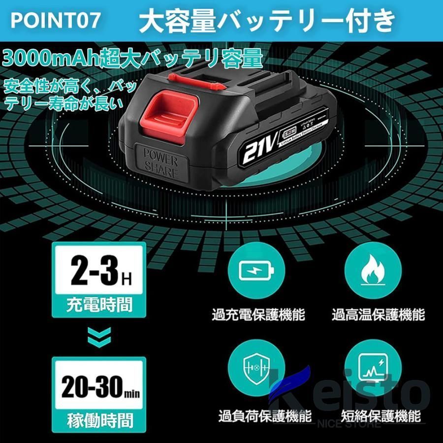 チェーンソー 高枝 電動 マキタ 18Vバッテリー互換 高枝切りバサミ 充電器*1 パッテリー1個 のこぎり 軽量 130-200cm伸縮可能  コードレス 長さ調節 充電式ポールチェーンソー 枝切ばさみ - メルカリ