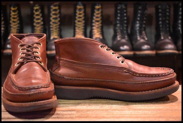 ラッセルモカシン／スポーティングクレイチャッカー／ブラウン／7EE 7E 良品】RUSSELL MOCCASIN ラッセルモカシン スポーティングクレー