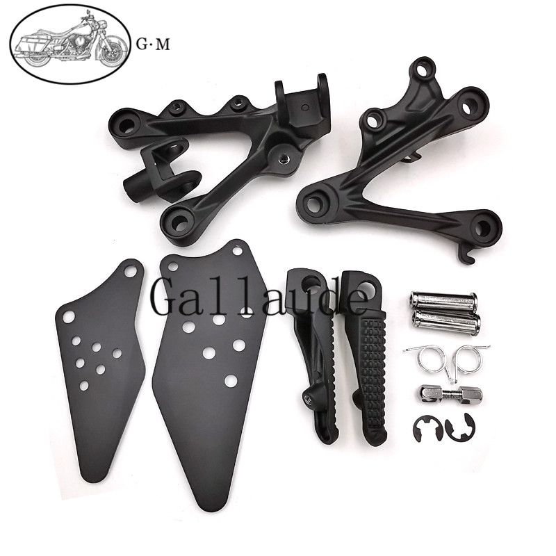 カワサキ ZX6R ZX-6R ZX636 2009 2010 2011 2012 2013 2014 2015 2016 2017 2018-2025 用 フロントフットレスト フットペグ セット