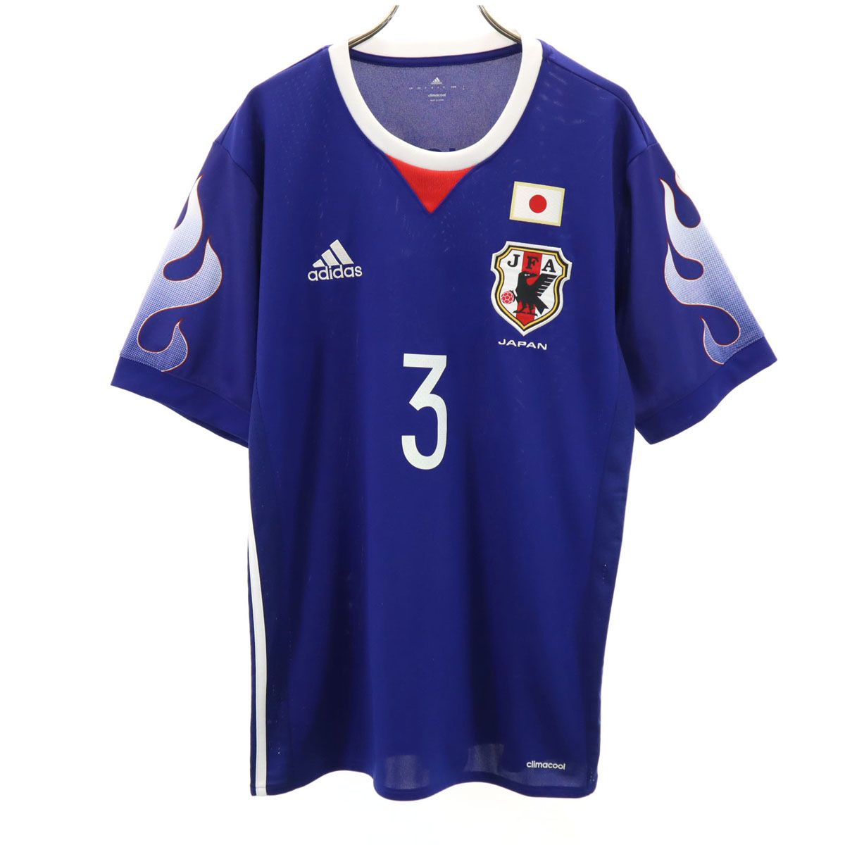 adidas - 古着 adidas アディダス JFA SHOJI 3 サッカー 半袖 レプリカ ユニフォーム O ブルー 昌子源 メンズ adidas サッカー日本代表 ユニフォーム - メルカリ