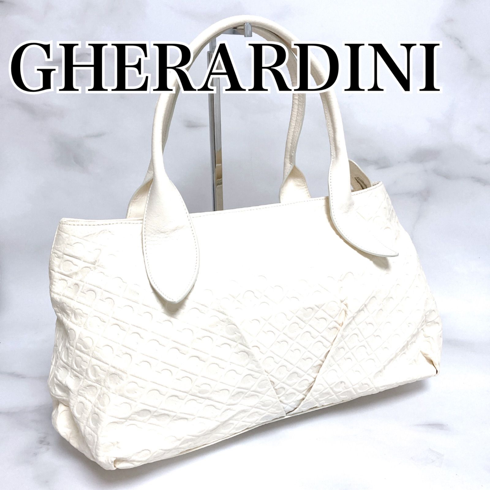 ☆ Gherardini ゲラルディーニ バッグ ハンドバッグ 肩掛け 白 